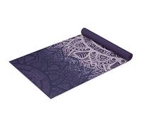 Gaiam Yoga Mat Classic Print Non Slip Exercise & Fitness Mat for All Types of Yoga, Pilates & Floor Workouts, Purple Lattice, 4mm