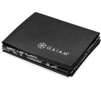 GAIAM - Foldable Performance Yoga Mat 2 mm - Yoga mat size 61 cm x 173 cm x 0,2 cm, black/grey