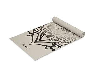 Gaiam Yoga Mat, Non Slip Exercise Mat for All Types of Yoga, Pilates and Floor Exercises, Thickness 5mm 24"x68", Sundial Pattern (Dovetail Sundial)