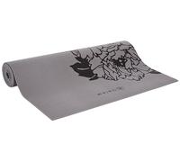 Gaiam Yoga Mat Premium Print Extra Thick Non Slip Exercise & Fitness Mat for All Types of Yoga, Pilates & Floor Workouts, Grey Peony, 6mm