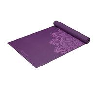 Gaiam Yoga Mat Premium Print Extra Thick Non Slip Exercise & Fitness Mat for All Types of Yoga, Pilates & Floor Workouts, Purple Mandala, 6mm