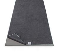 Gaiam Yoga Mat Towel Microfiber Mat-Sized Yoga Towel for Hot Yoga (68" L x 24" W), Folkstone Grey