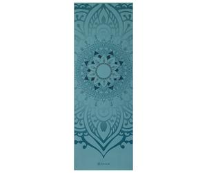 GAIAM - Yogamatte 6 mm Printed - Yoga mat size 173 x 61 x 0,6 cm, turquoise