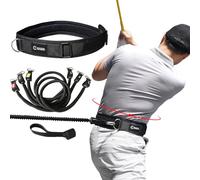 GAIARENA Golf Core Strength Trainer Swing Power Training Equipment, Golfing Exercise Resistance Bands Indoor Golf Fitness Equipment to Improve Speed Strength Flexibility Rotation Swing Posture Black