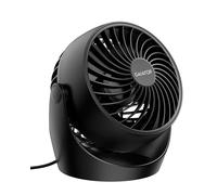 gaiatop Desk Fan, 5-Inch Portable Electric Table Desktop Air Circulator Fan | Powerful with 3 Speed 360° Adjustable Tilt Compact Design For Cooling Home Room Bedroom Bathroom Kitchen Office, Black