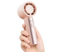 gaiatop Portable Handheld Fan Mini, High Speed Turbo Cooling, 4000mAh Battery Powered USB Rechargeable Personal Fan, Travel Camping Hiking Essentials, Gifts for Women Girls, Light Pink