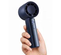 gaiatop Powerful Handheld Fan Rechargeable, High Speed 100-Level Turbo Cooling, 4000mAh Battery Portable Pocket Small Hand Fan, Summer Outdoor Travel Essentials, Dad Gifts for Men Women, Navy Blue