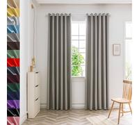 GAIFNAG Total Blackout Curtains 200 x 250 cm Thermal Insulated & Noise Reducing, Facile da Installare Readymade Curtains Thermal Curtain for Apartment/Hotel Dorm, Light Grey