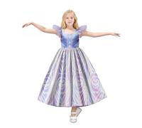 Gaifully Glinda Costume for Girls Good Witch Costume Kids Flutter Sleeve Princess Dress Halloween Party Dress for 5-12 Years