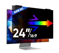 Gailac Privacy Screen for Computer Monitor 24 Inch, Anti-Blue Light Screen Protector for Eye Health, Hanging Type, Computer Screen Privacy Shield for Desktop Monitor, Suitable for Office or Home Use