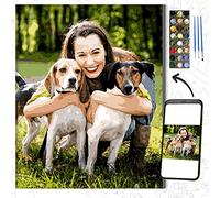 GAILEAF Customized Paint by Numbers for Adults, Professional Pet and Portrait Painting Kits, DIY Gifts Make Your Own Photo with Frame (with Frame, 30x40cm)