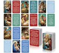 Gaillty 270 Pcs Catholic Prayer Card for Peace Mass Devotional Bible Bookmark Assorted Holy Cards Set with Catholic Saints and Prayers Inspirational Religious Christian Gift for Woman Man