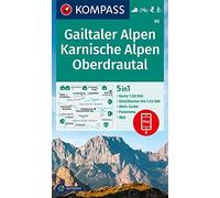 Gailtaler Alpen / Karnische Alpen / Oberdrautal +Aktiv Guide (60): 5in1 Wanderkarte, mit Panorama, Aktiv Guide und Detailkarten inklusive Karte zur ... Fahrradfahren. Skitouren. Langlaufen.