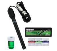 GAIN EXPRESS E1325M 0-14 pH Electrode Probe BNC Connector, 300cm Cable for PH Meter Monitor Controller Test Sensor, Replacement Kit for Aquarium Hydroponics Plant Pool Spa (300cm Long Cable)