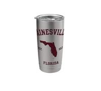 Gainesville Florida Est 1853 Vintage State Stainless Steel Insulated Tumbler