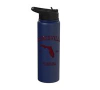 Gainesville Florida Est 1853 Vintage State Stainless Steel Insulated Water Bottle