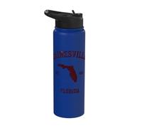 Gainesville Florida Est 1853 Vintage State Stainless Steel Insulated Water Bottle