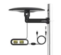GAINFI Omni Directional Digital TV Aerial/Outdoor TV Aerial for Smart TV Long Range, Best Clear HD 4K TV aerial for Attic RV Caravan, Amplifier, 32ft Coaxial Cable