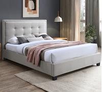 Gainford - Small Double - Low Foot-End Bed - Natural- Fabric - 4ft - Happy Bed