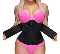 GainKee Clip and Zip Waist Trainer Corset Women Neoprene Worked Out Sweat Vest Body Shaper, A-waist Trainer, Medium