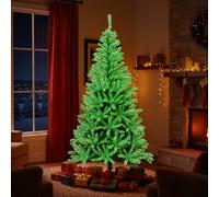 Gainoom 180 Cm Glow-In-The-Dark Artificial Christmas Tree Hinged Xmas Tree With 692 Branch Tips