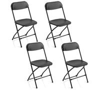 Gainoom 4 Pack Folding Chairs Portable & Foldable Pp Chairs