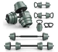 Gainoom Adjustable Weight Dumbbell Set Total 21 Kg Free Weight Set W/connector