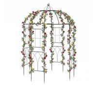 Gainoom Birdcage Shape Metal Gazebo Pergola 4-Sided Garden Pavilion Arch Arbour Heavy Duty Plant Trellis