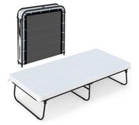 Gainoom Folding Bed With Mattress Single Size Guest Bed Rollaway Fold Up Bed
