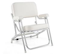 Gainoom Folding Deck Chair Aluminum Boat Seat Marines Ships Yachts Beach Chair
