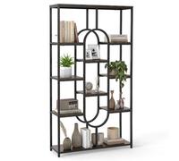 Gainoom Industrial 5-Tier Bookcase Freestanding Tall Display Shelf