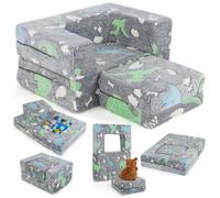 Gainoom Kids Dinosaur Couch Toddler Play Couch Modular Baby Couch W/ Cushion