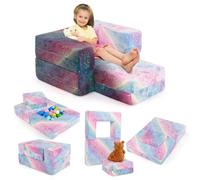Gainoom Kids Unicorn Couch Toddler Play Couch Modular Baby Couch W/ Cushion