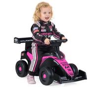 Gainoom Pink Ride On Car Toddler Sliding Car With Under-Seat Storage & Anti-Tipping Block For 18+ Months