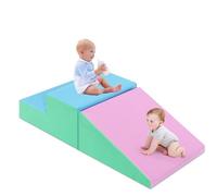Gainoom Pink Toddler Climb And Crawl Foam Play Set Baby Soft Safe Foam Playset Activity Toy