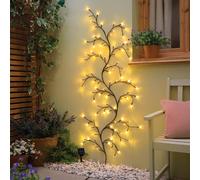 Gainsborough 1.8m Solar Willow Vine Light with 96 Warm White LEDs in Black Gainsborough Black