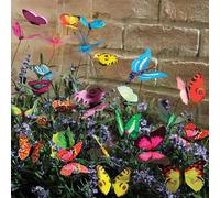Gainsborough Butterfly & Dragonfly Garden Stakes, 2 Packs of 60, H25cm Gainsborough Multicolor