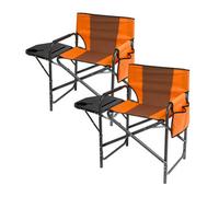 Gainsborough Camping Chairs With Side Table And Pouch, Pack Of 2, Supports 110Kg, D45 X W54 X H78Cm