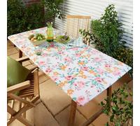 Gainsborough Floral Rectangular Stretch Fitted Tablecloth - Waterproof, Windproof, Wipe Clean Pvc - Fits Up To 183 X76Cm