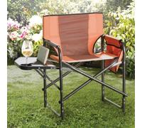 Gainsborough Foldable Camping Chair With Side Table, Storage Pouch, Steel Frame & 110Kg Capacity 45 X 54 X 78Cm