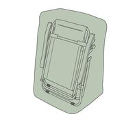Gainsborough Garden Chair Cover In Dark Green, Pvc-Coated Polyester With Uv Protection, L109 X W39 X H65Cm