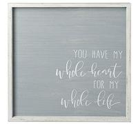 Gainsborough Giftware Neutral grey wall plaque