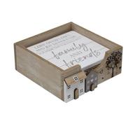 Gainsborough Giftware Set of 4 Wooden Coasters Family & Friends Quotes - Lovely Gift Idea