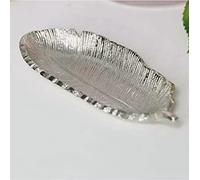 Gainsborough Giftware Silver Metallic Aluminium Feather Shaped trinket Dish - Great For Jewellery, Hair Ties, Keys