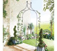 Gainsborough Metal Garden Arch - Supports Climbing Plants Like Roses & Vines - Add Vertical Interest & Privacy - Easy To Assemble