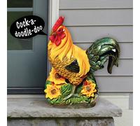 Gainsborough Polyresin Motion-Activated Rooster Ornament with Sound Gainsborough Multicolor