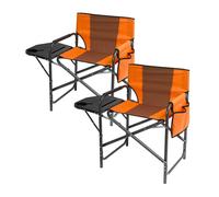 Gainsborough Set of 2 Camping Chairs with Side Table, H78cm in Orange Gainsborough Orange