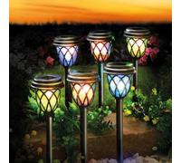 Gainsborough Set Of 6 Colour-Changing Solar Path Lights, Led Garden Stake Lights, Outdoor Decorative Lighting