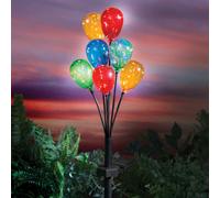 Coopers of Stortford - Solar Balloon Tree Light with 7 Colourful LED Balloons - Weatherproof Garden Stake, Solar-Powered, Easy Outdoor Installation