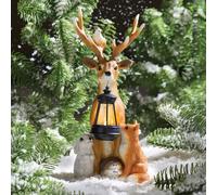 Gainsborough Solar-Powered LED Reindeer & Woodland Friends Garden Ornament Gainsborough Multicolor